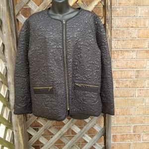 Hoss Intropia Black Quilted Zip Up Swiftie Jacket